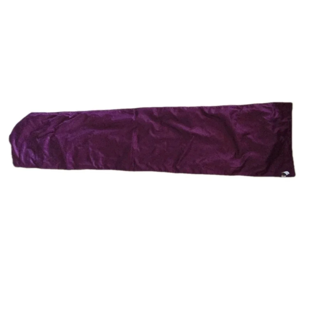Rachel Ashwell Purple Gold Stud Velvet Snowflake Table Runner Embroidery Holiday